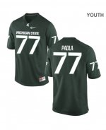 Youth Nick Padla Michigan State Spartans #77 Nike NCAA Green Authentic College Stitched Football Jersey AM50V23LO